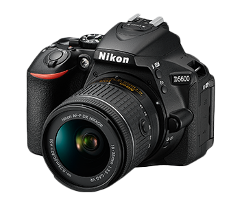 NIKON D5600 DSLR Camera Body with Single Lens: AF-P DX Nikkor 18-55 MM F/3.5-5.6G VR  (Black)
