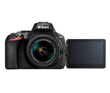 NIKON D5600 DSLR Camera Body with Single Lens: AF-P DX Nikkor 18-55 MM F/3.5-5.6G VR  (Black)