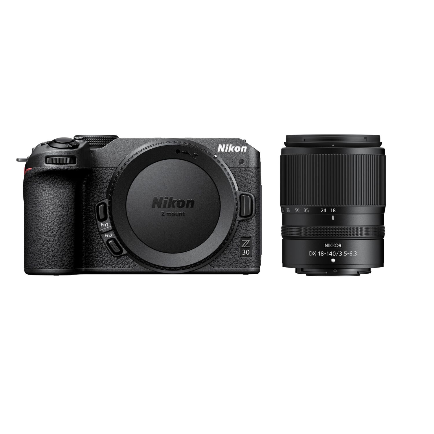 Nikon Z30 Kit with Z Dx 18-140Mm Lens,64Gb Uhs-I Sd Card,Bag,&Mh-32-Creator-Ready Digital Camera,Black