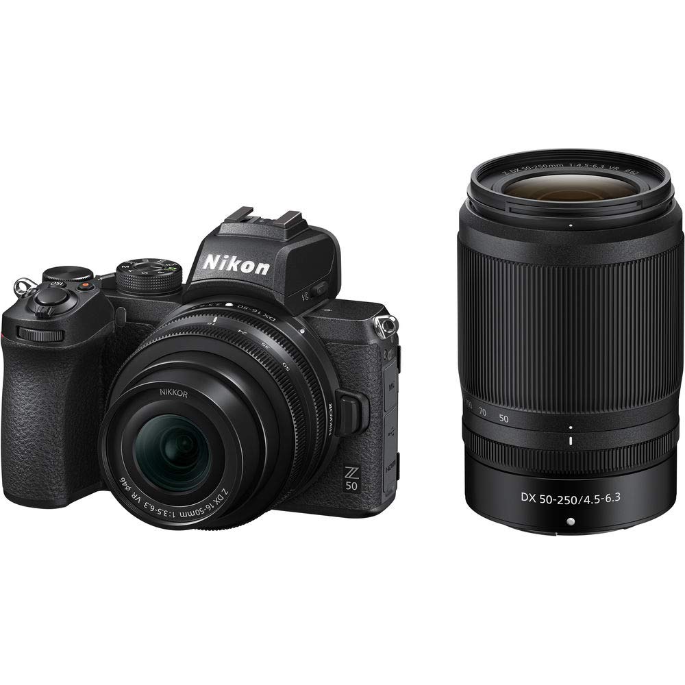 Nikon Z50 + Z DX 16-50mm + Z DX 50-250mm Mirrorless Camera Kit