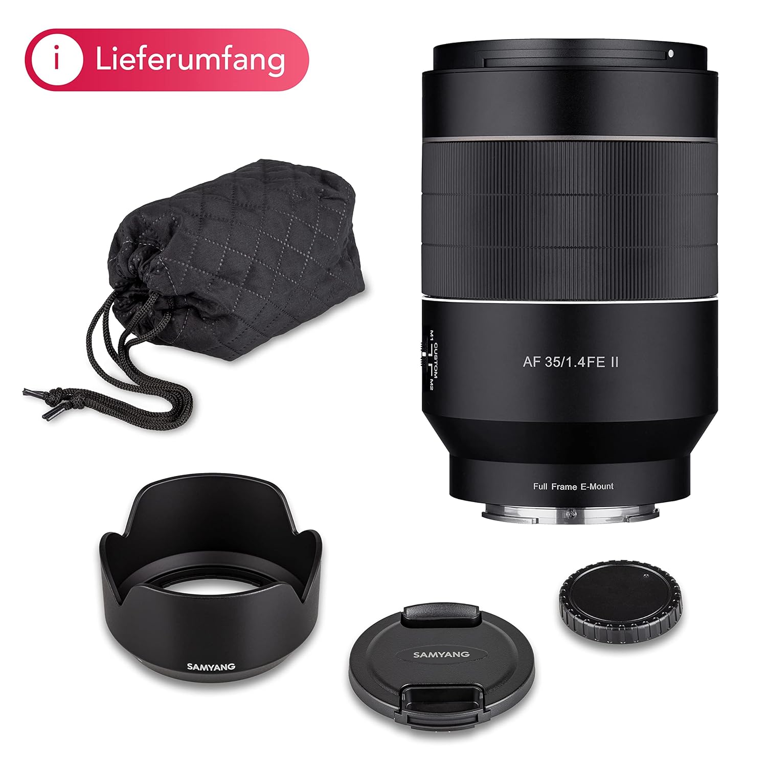 Samyang AF 35mm F1.4 FE II Sony E Autofocus Lens,23225 (Black)