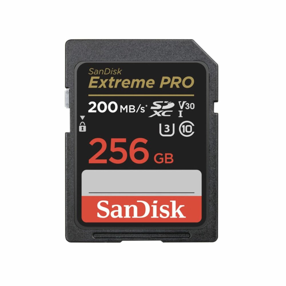 SanDisk 256GB SDXC Extreme Pro Memory Card (200mb/s)