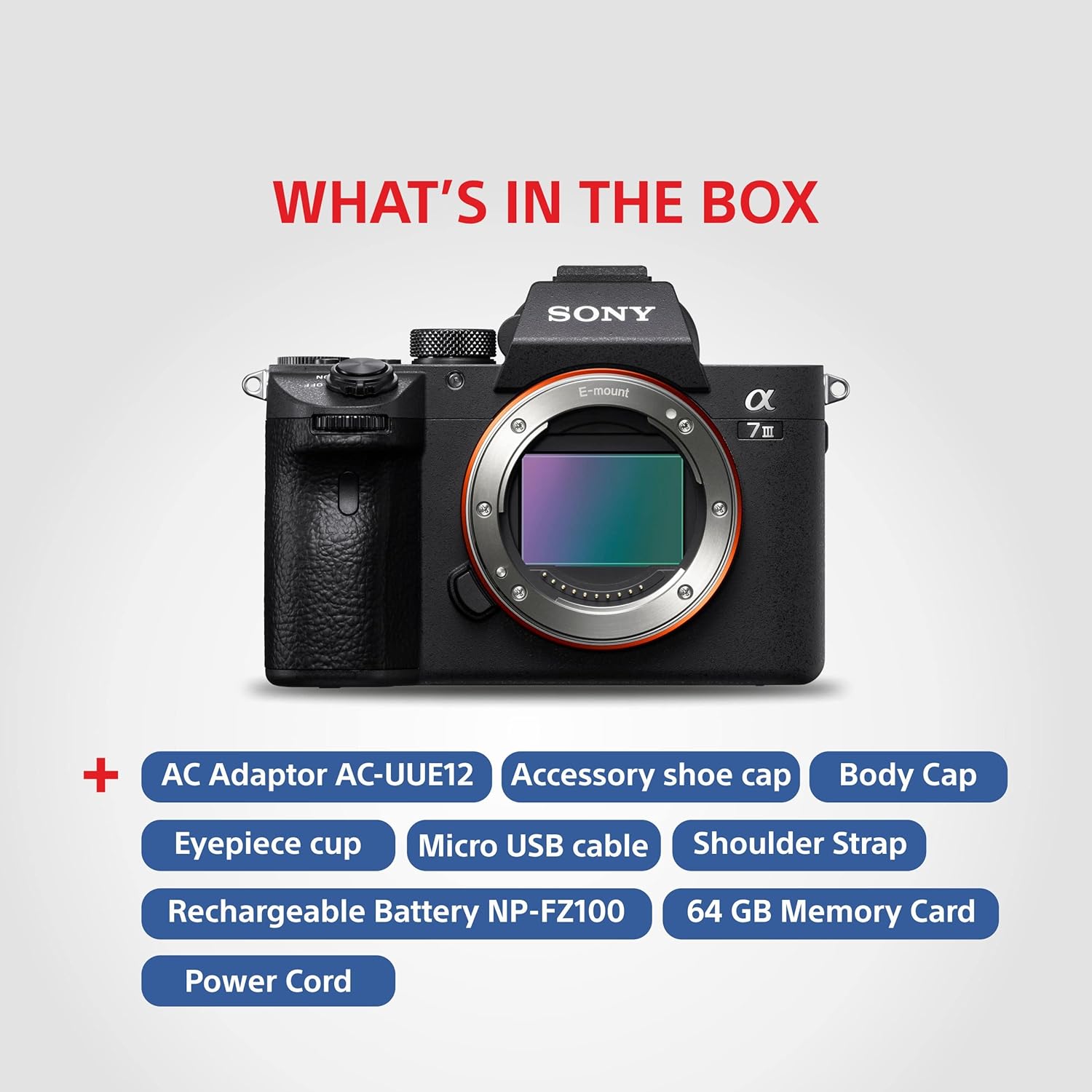 Sony Alpha ILCE-7M3 Full-Frame 24.2MP Mirrorless Digital SLR Camera Body
