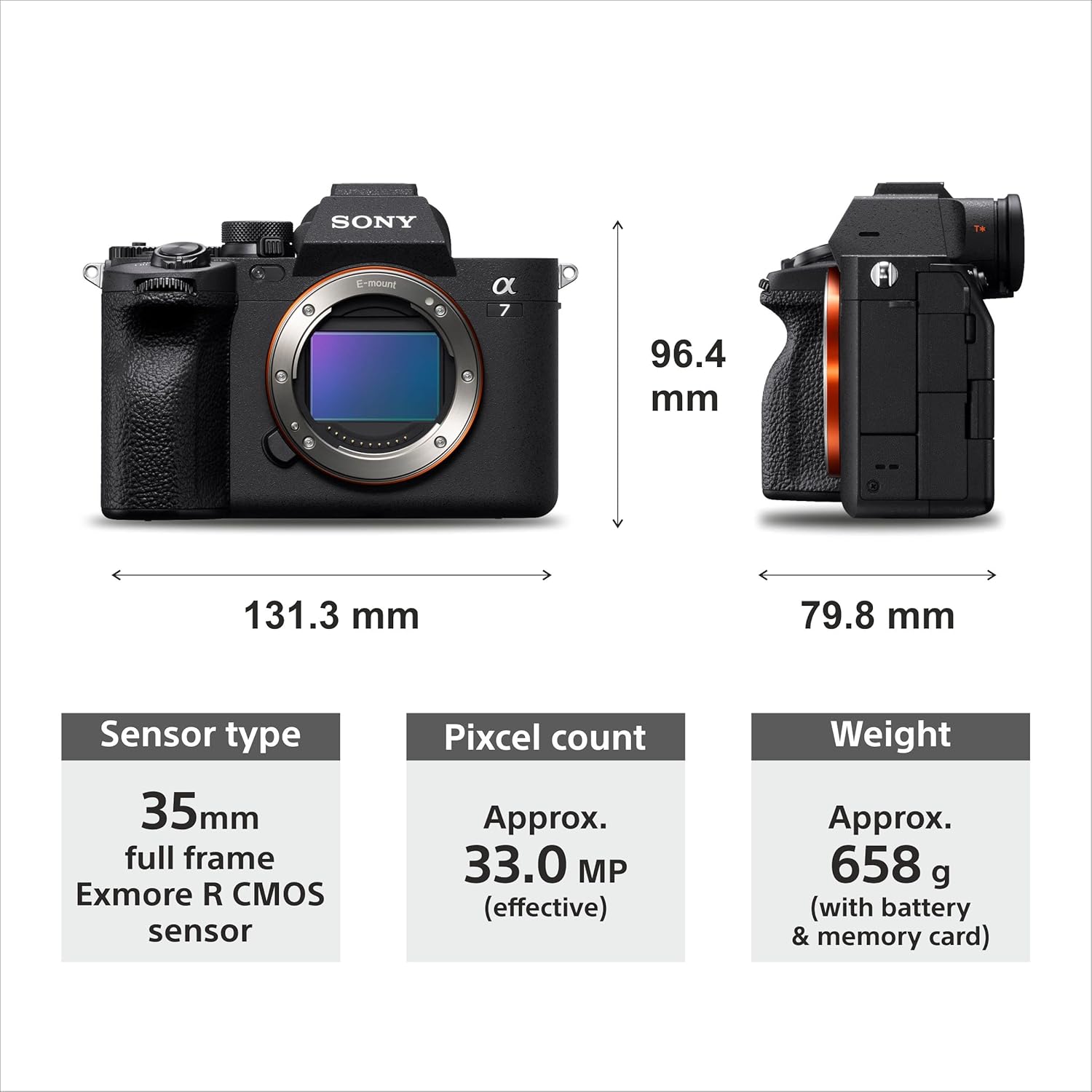 Sony Alpha ILCE-7M4 Full-Frame Hybrid Camera 33MP Interchangeable-Lens Mirrorless Camera Body