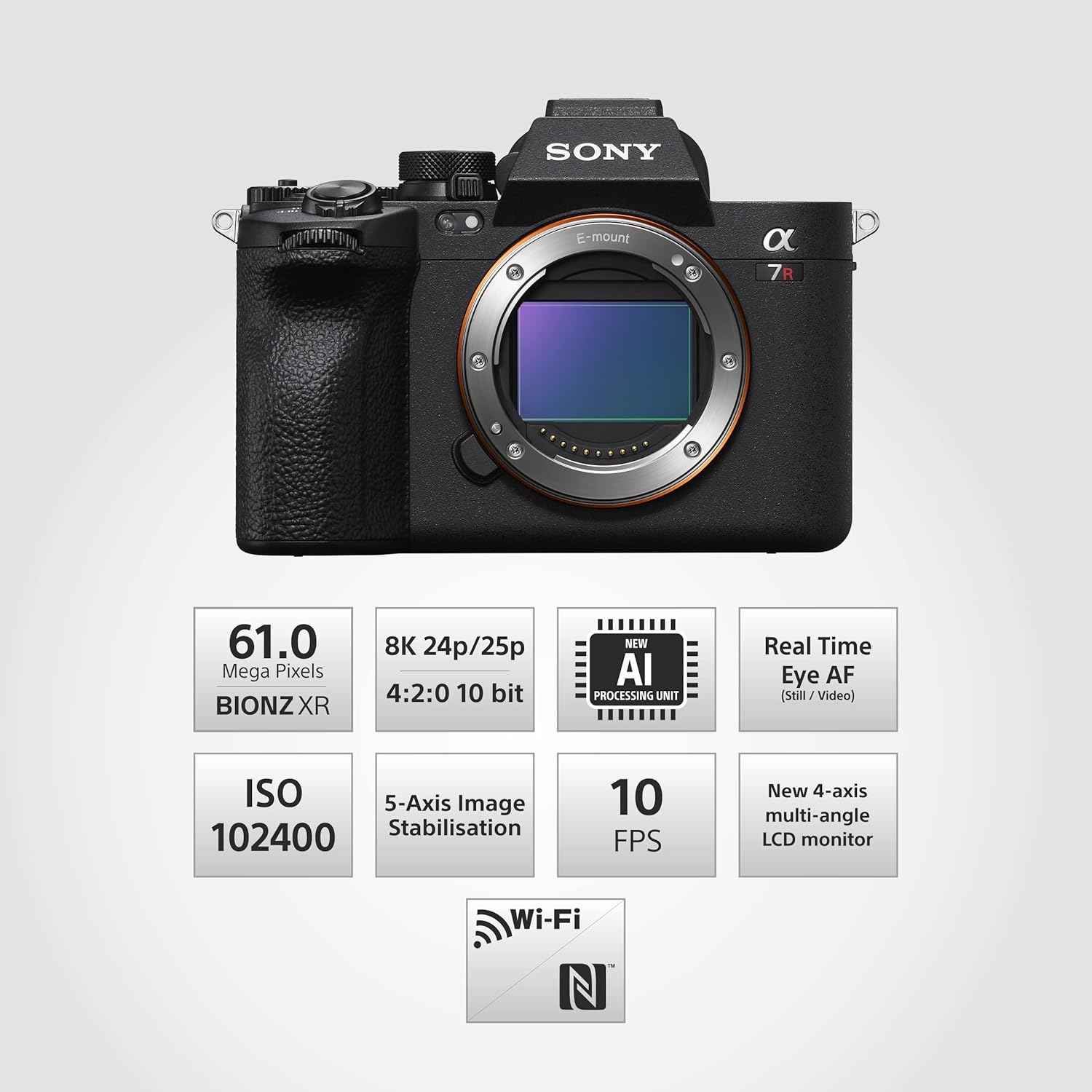 Sony Alpha ILCE-7RM5 Full-Frame High Resolution 61 MP Camera