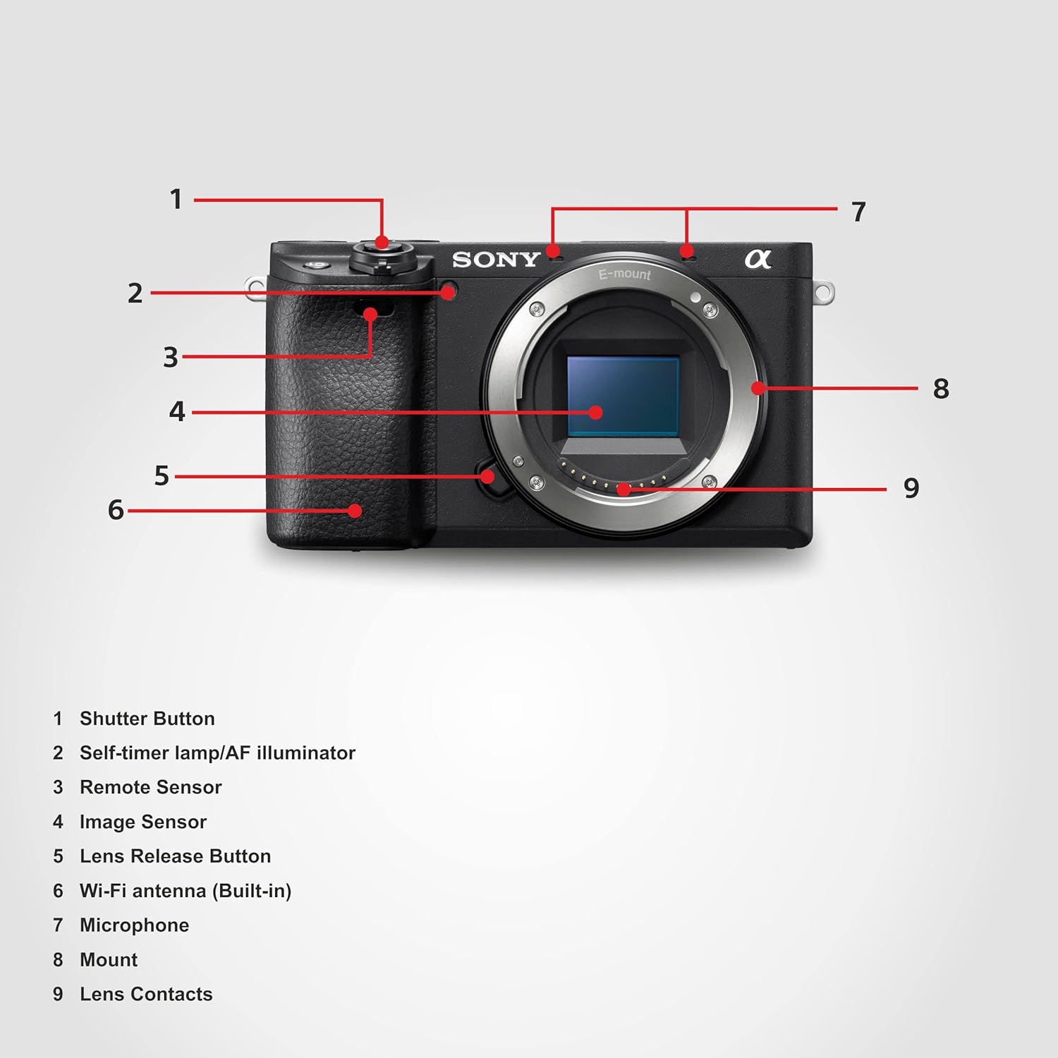 Sony Alpha Ilce-6400 24.2Mp Mirrorless Digital SLR 16 GB Camera Body