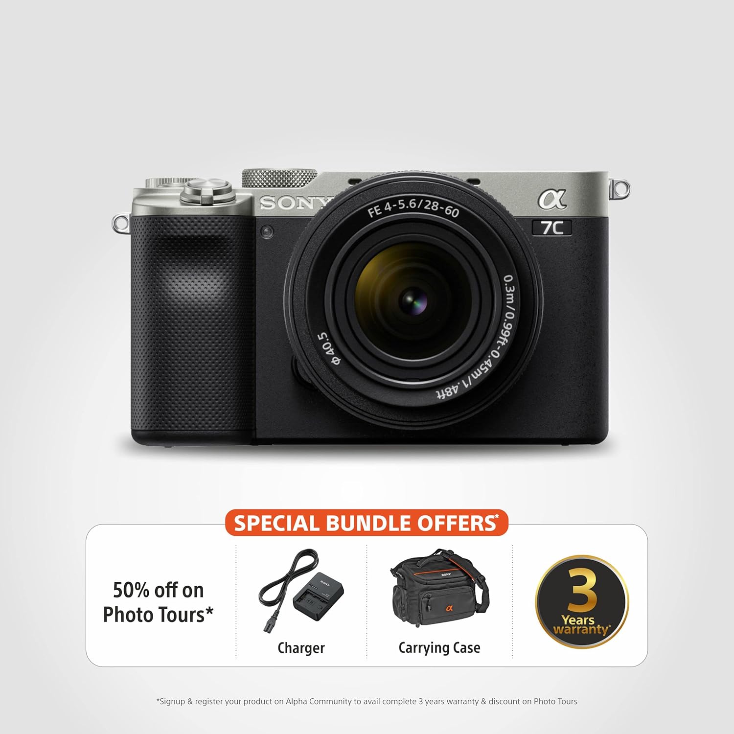 Sony Alpha Ilce-7Cl with 28-60Mm Zoom Lens
