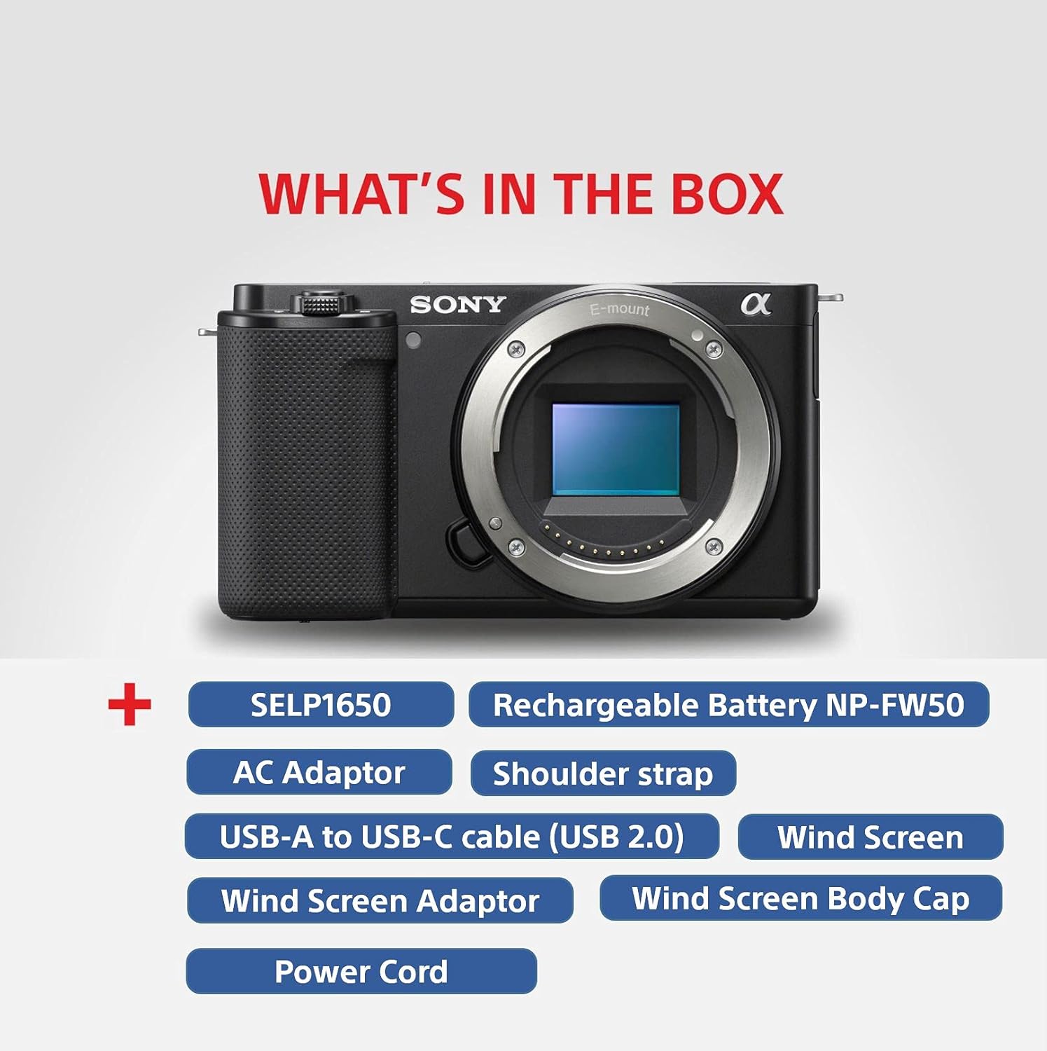 Sony Alpha ZV-E10L 24.2 Mega Pixel Interchangeable-Lens Mirrorless vlog Camera with 16-50 mm Lens, Made for Creators