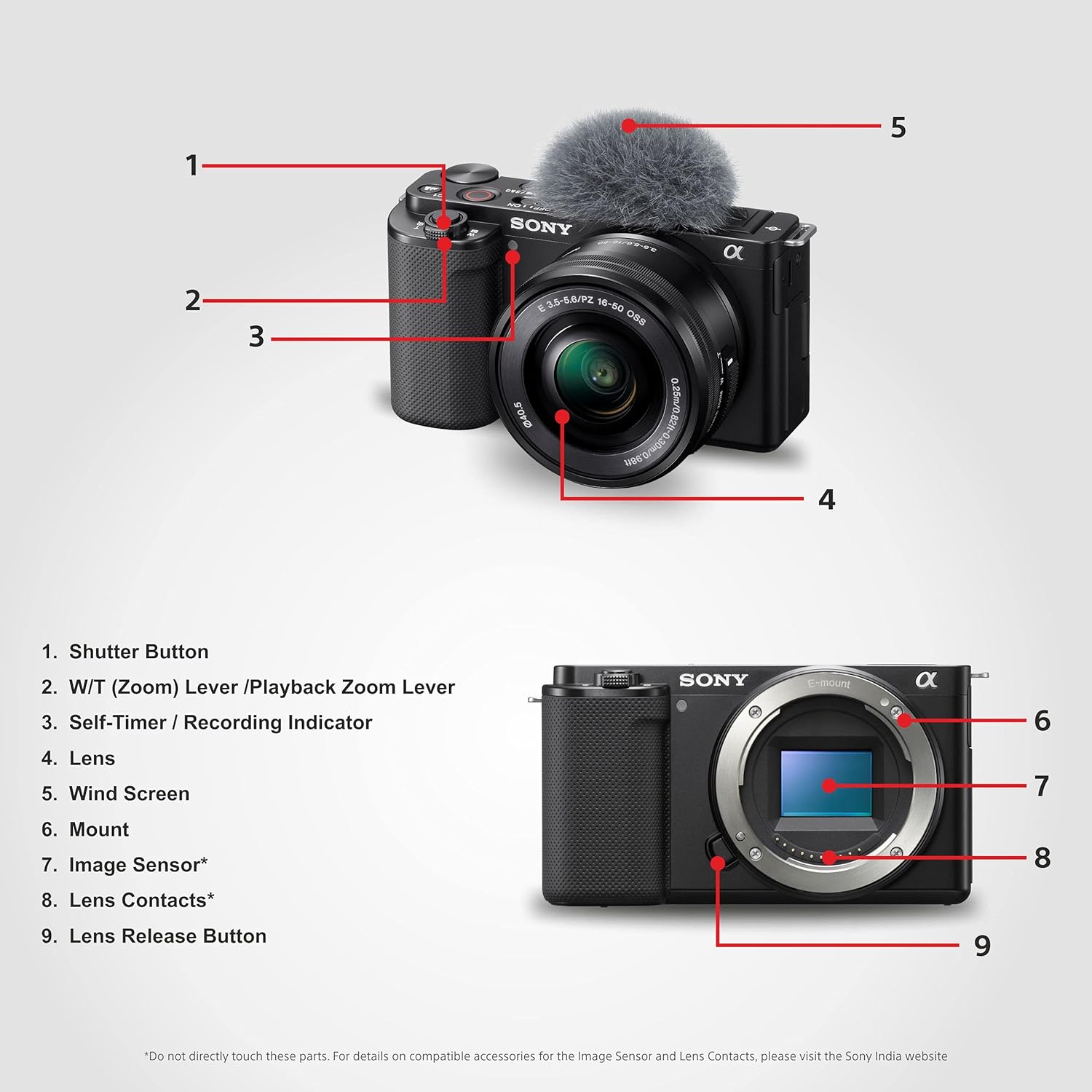 Sony Alpha ZV-E10 24.2 Mega Pixel Interchangeable-Lens Mirrorless vlog Camera, Made for Creators(Body Only)