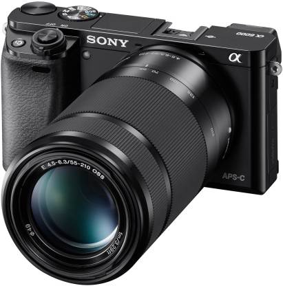 Sony Alpha ILCE 6000Y 24.3 MP Mirrorless Camera with 16-50 mm and 55-210 mm Zoom Lenses