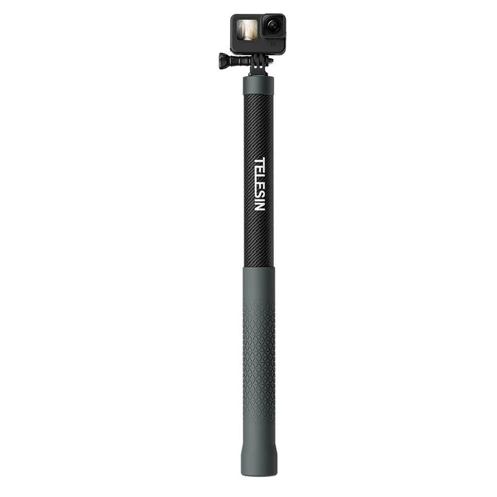The 3rd generation 3.0 meter eccentric tube carbon fiber selfie stick with rubber handle