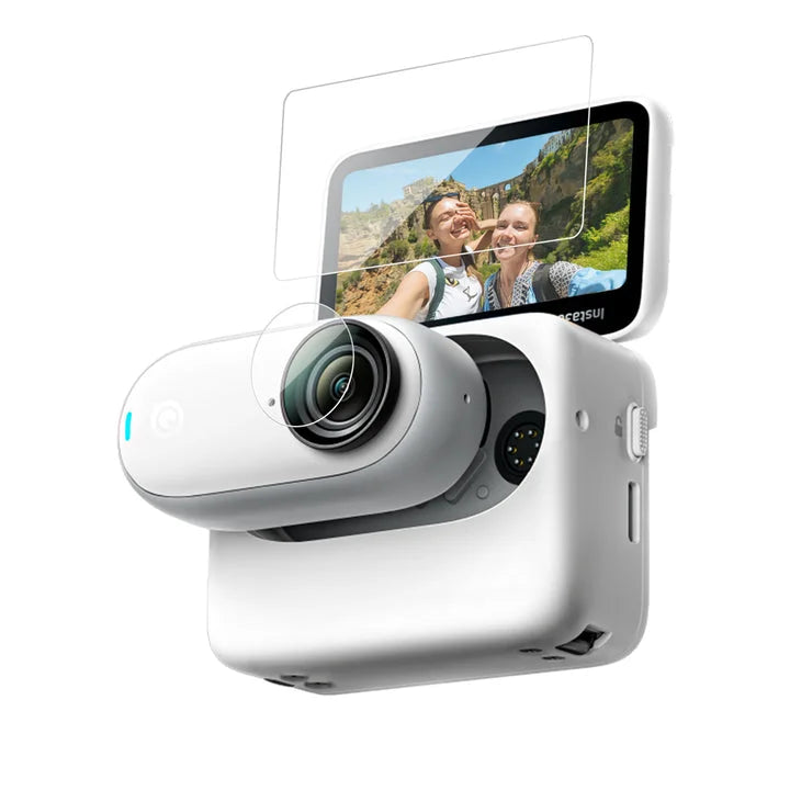 Tempered glass film for Insta360 GO 3 lens film x1 screen film x1
