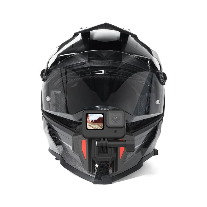 Motorcycle Helmet Chin strap mount for GoPro cameras Orange color