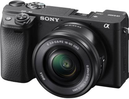 Sony Alpha ILCE-6400L 24.2MP Mirrorless Camera (Black) with 16-50mm Power Zoom Lens