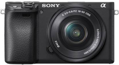 Sony Alpha ILCE-6400L 24.2MP Mirrorless Camera (Black) with 16-50mm Power Zoom Lens