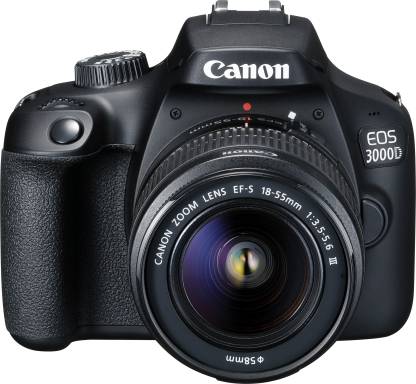 Canon EOS 3000D 18MP Digital SLR Camera (Black) with 18-55mm is II Lens