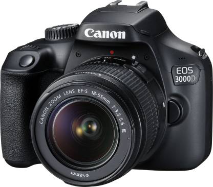 Canon EOS 3000D 18MP Digital SLR Camera (Black) with 18-55mm is II Lens