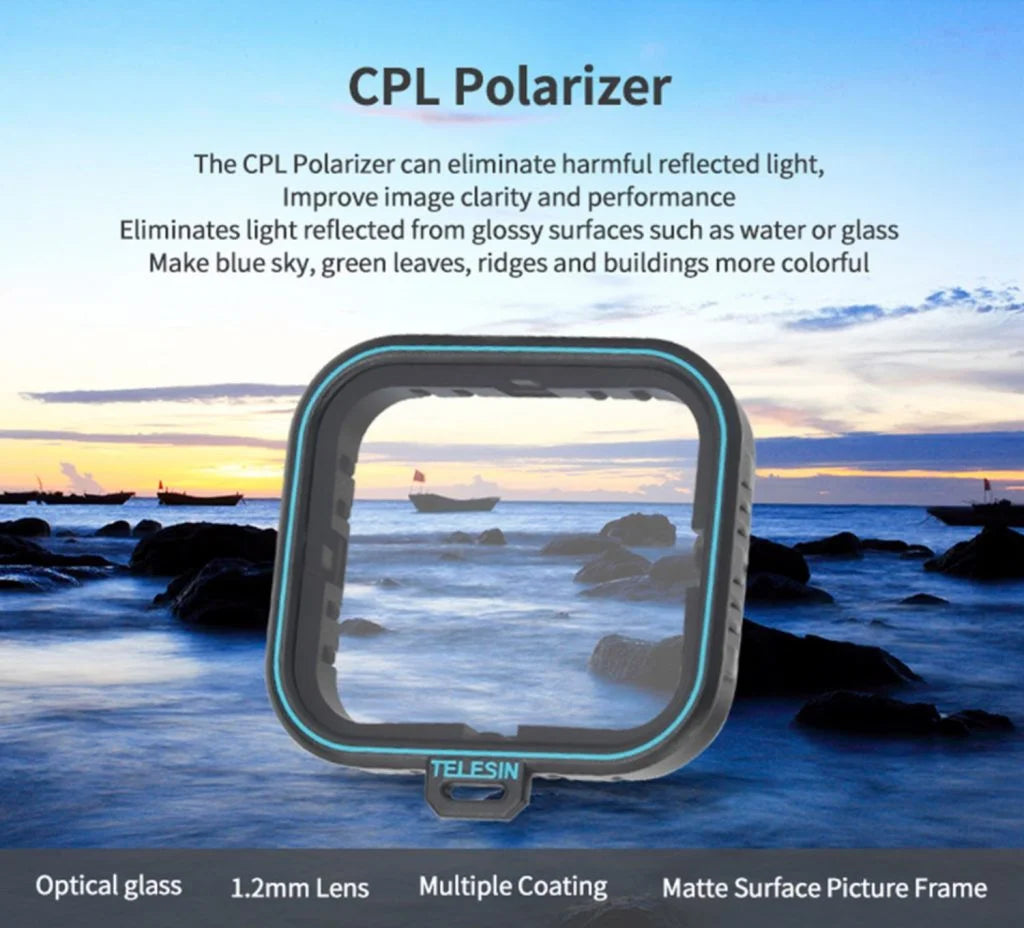 CPL lens filter for GoPro Hero 5 Hero 6 & Hero 7