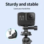 Motorcycle Rear View Mirror Clamp Mount with Quick Release Adapter