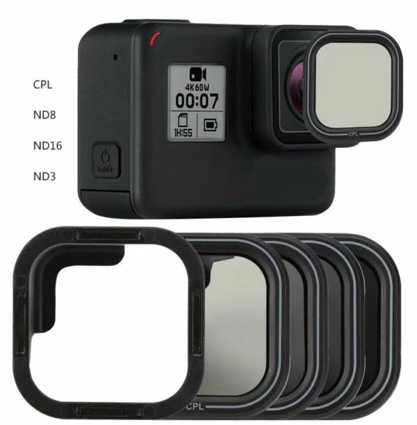 CPL ND8 ND16 ND32 4 pieces lens filter sets for GoPro Hero 8 Black